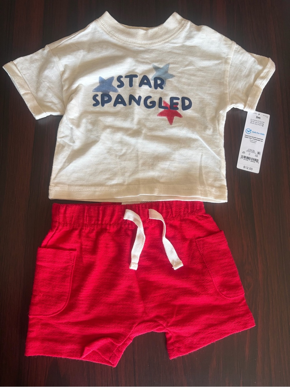 Carter's white and red fourth set